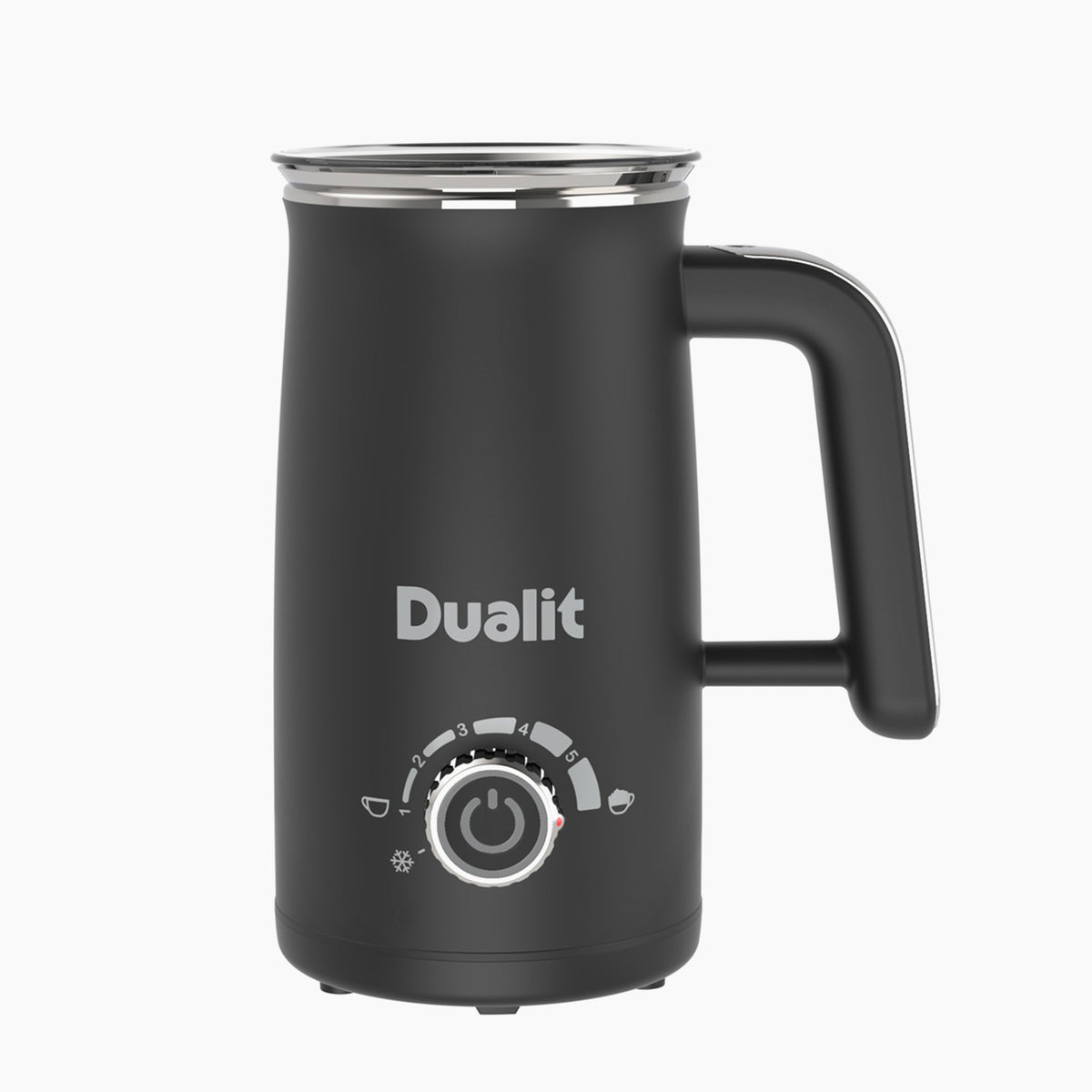 Dualit Milk Frother Max in black, front view